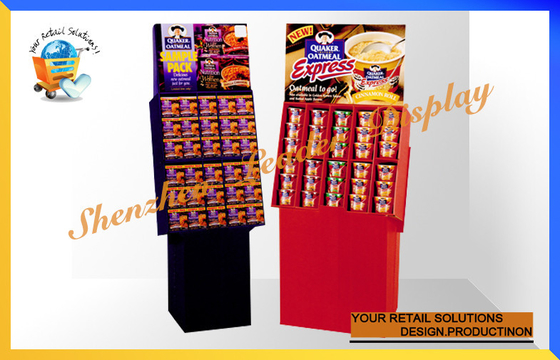 Three Layers Corrugated Retail Pos Display Stands For Chocolate Bar