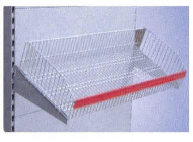 Custom Stainless Steel Pull Out Wire Basket / Super Market Racks for Product Shelf